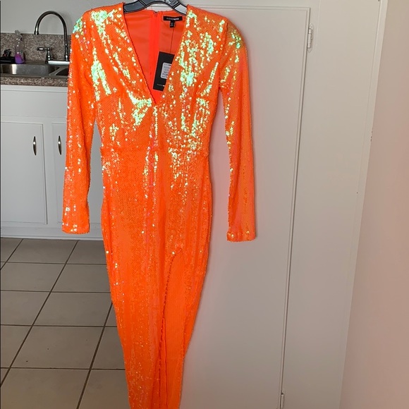 Fashion Nova Dresses & Skirts - Fashion nova orange sequin dress